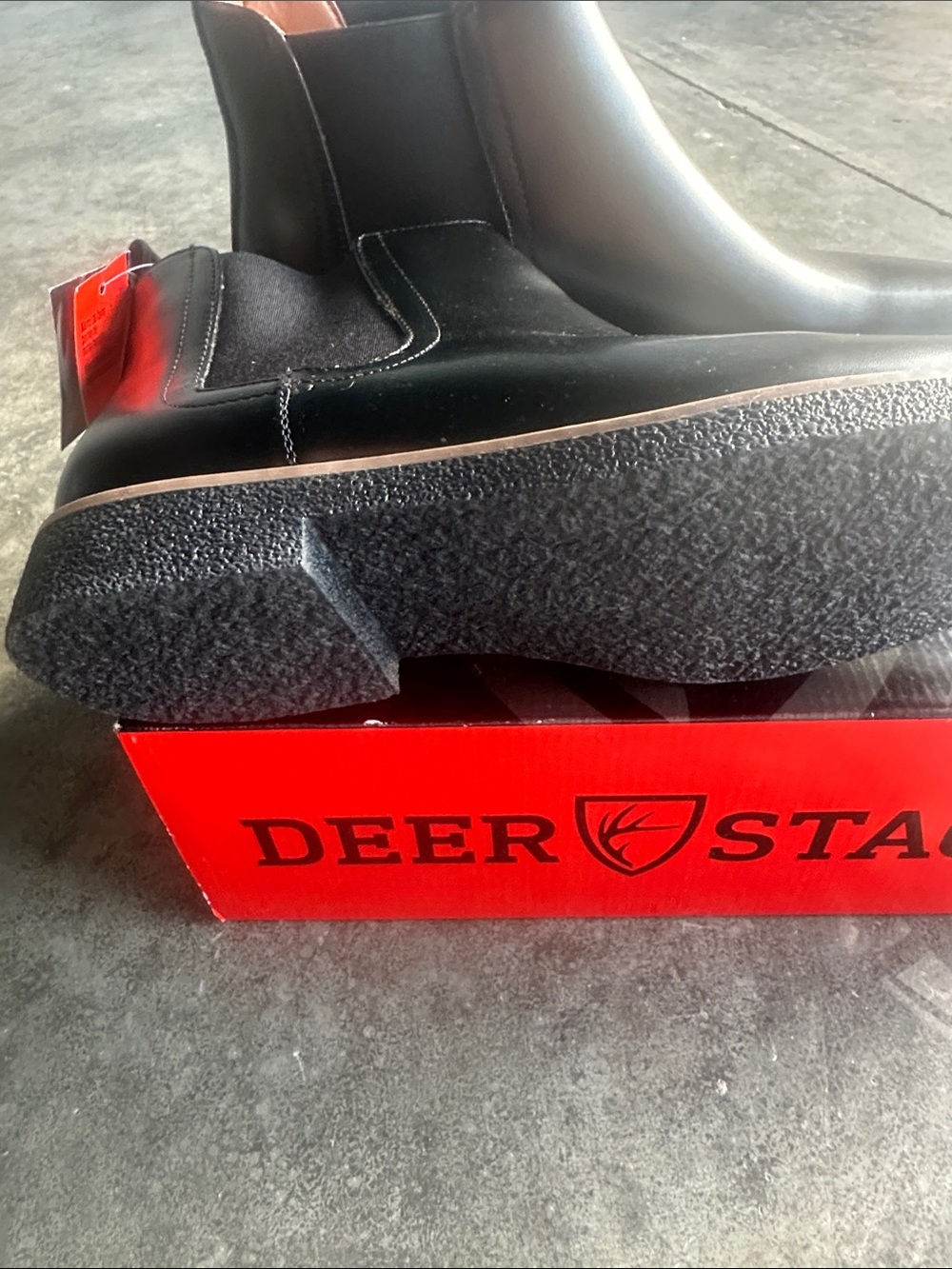 Deer Stags Rockland Boots - Men - Black/Black 10 1/2 - Picture 6 of 7